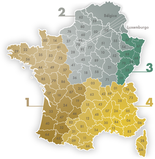 Carte de France des interlocuteurs